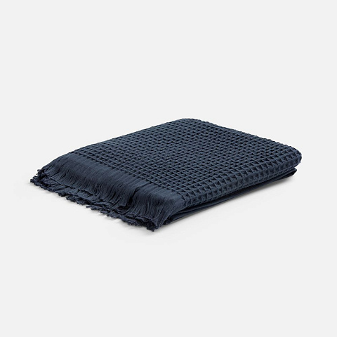 Плед вафельный Elenglect, темно-серый - рис 2.