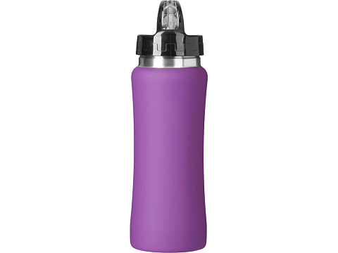 Бутылка для воды Bottle C1, сталь, soft touch, 600 мл, фиолетовый - рис 5.