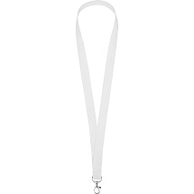 Ланъярд из RPET с карабином, белый