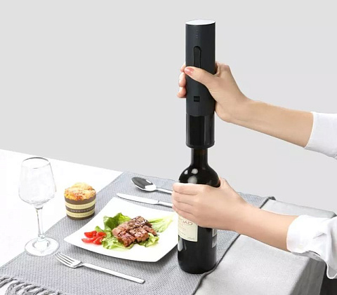 Винный набор сo штопором HuoHou Electric Wine Bottle Opener, черный - рис 10.