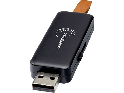 USB-флеш-накопитель Gleamобъемом 16 ГБ с подсветкой, черный - рис 3.