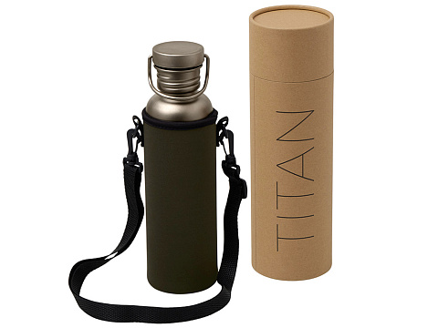 Бутылка для воды из титана Titan, 750ml, темно-серый - рис 13.