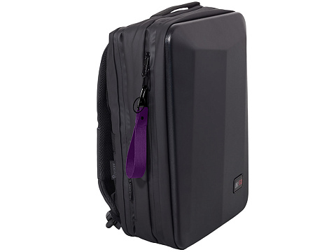 Ремувка Force с усиленным карабином, 2,5 см, фиолетовый/черный - рис 3.