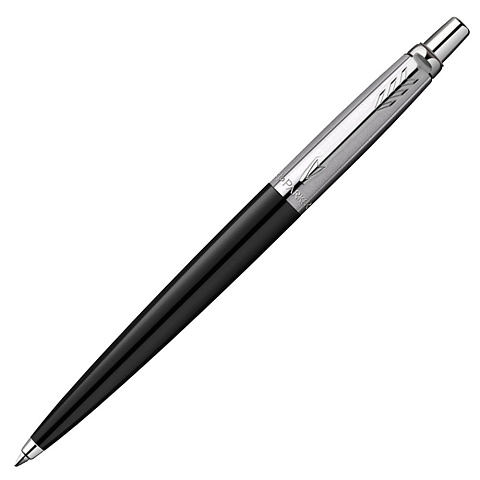 Ручка шариковая Parker Jotter Originals Black Chrome CT, черная - рис 2.