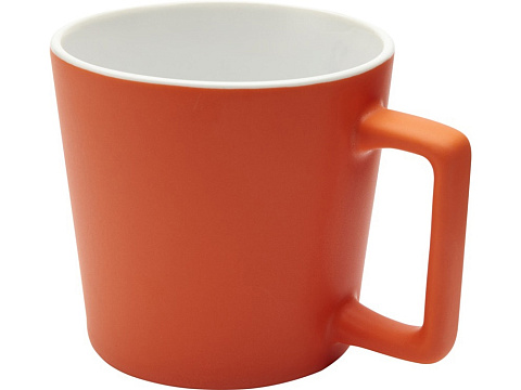 Cali Керамическая кружка объемом 370 мл с матовой отделкой - Оранжевый - рис 4.