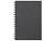 Блокнот на спирали в картонной обложке с переработанной бумагой Mania, черный - миниатюра - рис 2.