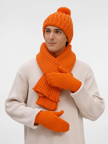 Шарф HappyGo, оранжевый - рис 7.
