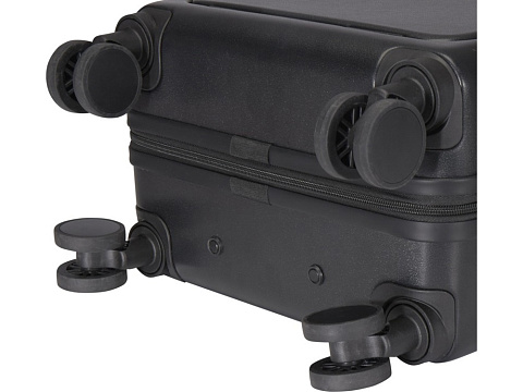 Rover Pro 20-дюймовый чемодан на колесах из материалов, переработанных согласно стандарту GRS, объемом 40 л - сплошной черный - рис 8.