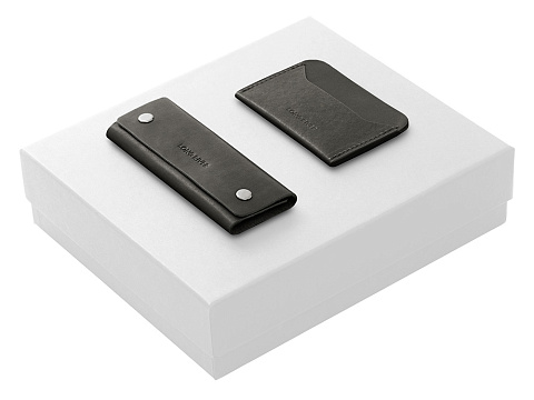 Подарочный набор Long River: картхолдер, ключница, белая коробка