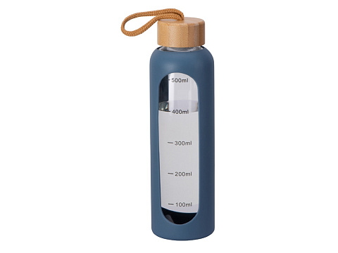 Бутылка из боросиликатного стекла Hangy, 550 мл, индиго - рис 2.