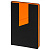 Ежедневник Bookmark, недатированный, черный с оранжевым - миниатюра