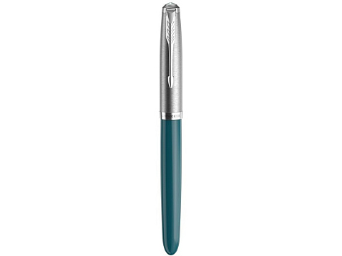 Перьевая ручка Parker 51 CORE TEAL BLUE CT, перо: F, цвет чернил: black, в подарочной упаковке. - рис 3.