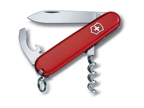 Нож перочинный VICTORINOX Waiter, 84 мм, 9 функций, красный