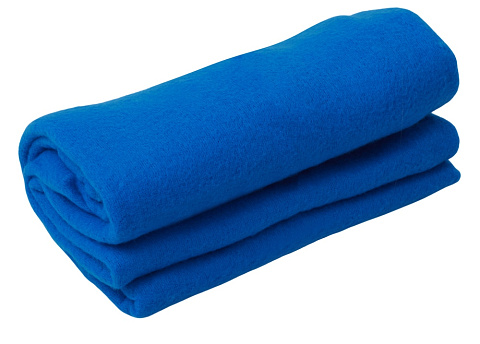 Подарочный набор: кукла фарфоровая, плед флисовый, голубой/синий - рис 5.