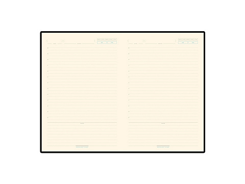 Ежедневник А5 недатированный Bridge, черный/серебристый - рис 14.