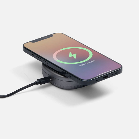 Складная станция беспроводной зарядки flowPad, серая - рис 8.