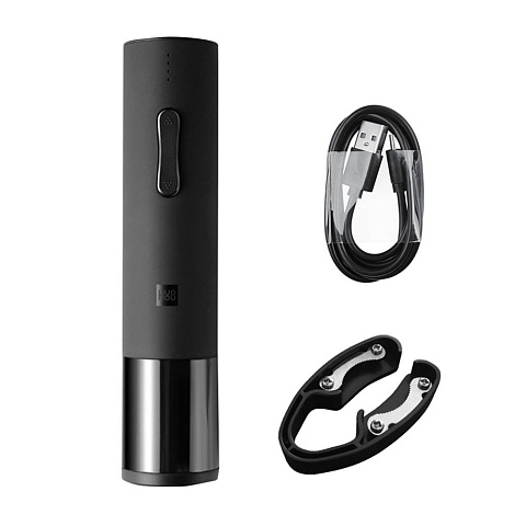 Электрический штопор HuoHou Electric Wine Bottle Opener, черный - рис 4.