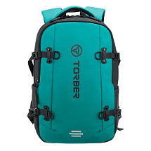 Рюкзак спортивный TORBER Xtreme 18, зелёный/чёрный, 31 х 12 х 46 см, 17л