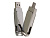 USB 2.0- флешка на 16 Гб поворотный механизм 2 в 1, c дополнительным разъемом Type-C с одноцветным металлическим клипом, серый - миниатюра - рис 5.