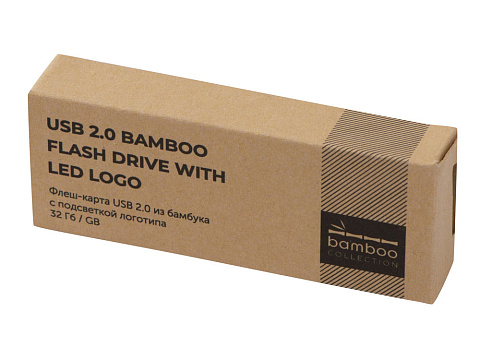 USB 2.0- флешка на 32 Гб c подсветкой логотипа Bamboo LED - рис 5.