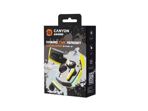 Игровая гарнитура Canyon DoubleBee GTWS-2, желтый (CND-GTWS2Y) - рис 5.