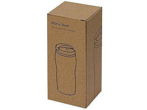 Термокружка Mony Steel 350 мл, soft touch, оливковый - рис 4.