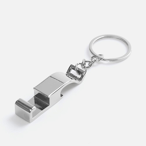 Брелок-подставка с открывалкой Virke, серебристый - рис 3.