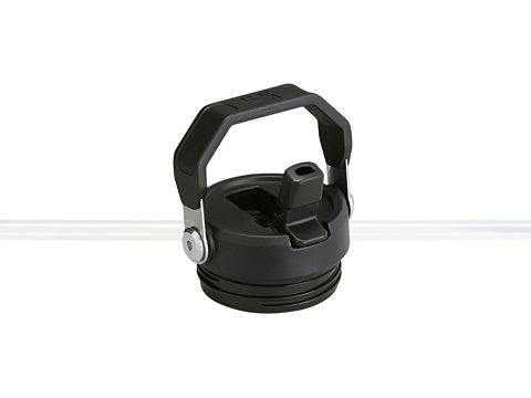 Бутылка для воды объемом 1,06 литра с откидной трубочкой Stanley IceFlow™ 2.0 - сплошной черный - рис 3.