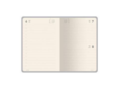 Ежедневник А5 датированный Megapolis Loft на 2026, синий - рис 8.