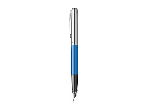 Ручка перьевая Parker Jotter Originals Blue Chrom CT, перо: F, цвет чернил: blue, в подарочной упаковке - рис 2.