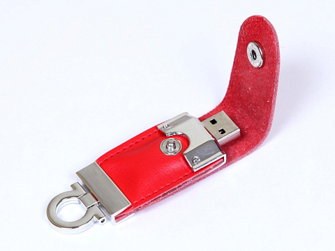 USB-флешка на 32 Гб в виде брелка, красный