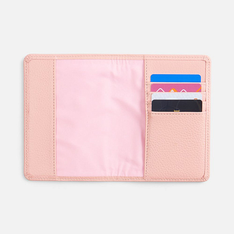 Обложка для паспорта Unison, розовая - рис 6.