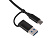 USB-хаб Link с коннектором 2-в-1 USB-C и USB-A, 2.0/3.0, черный - миниатюра - рис 3.