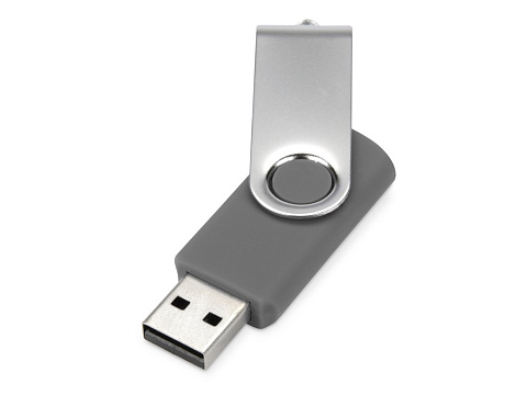 Флеш-карта USB 2.0 16 Gb «Квебек», серый - рис 2.