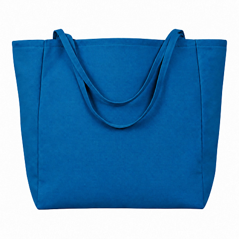 Шоппер-оверсайз Grossbag из переработанного хлопка 340 г, синий - рис 3.