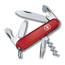 Нож перочинный VICTORINOX Tourist, 84 мм, 12 функций, красный