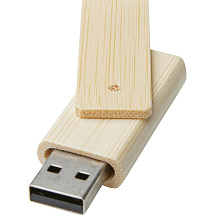 Rotate, USB-накопитель объемом 4 ГБ из бамбука, бежевый