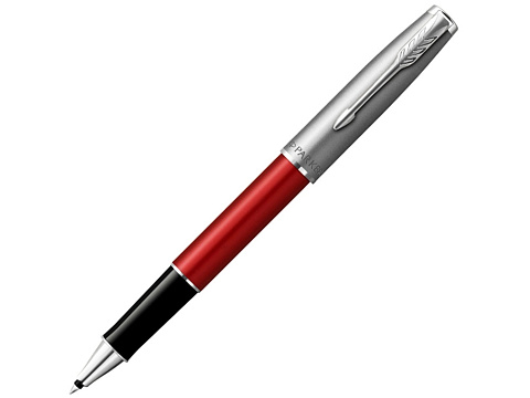 Ручка роллер Parker Sonnet T546  Red CT, стержень: F, цвет чернил: black, в подарочной упаковке