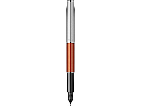 Перьевая ручка Parker Sonnet Essentials Orange SB Steel CT, перо: F, цвет чернил black, в подарочной упаковке. - рис 2.