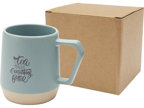 Dolce керамическая кружка объемом 300 мл с матовой отделкой, синий - рис 5.