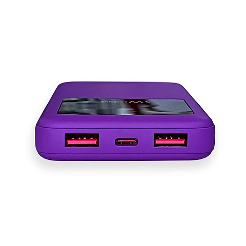 Внешний аккумулятор Kris soft touch, 10000mAh (Фиолетовый) - рис 6.