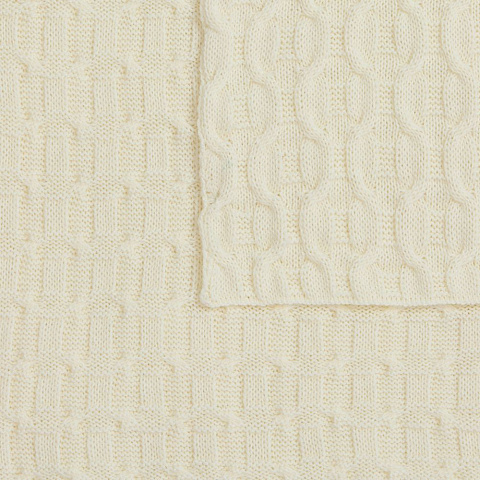 Плед Braidera, белый (молочный) - рис 4.