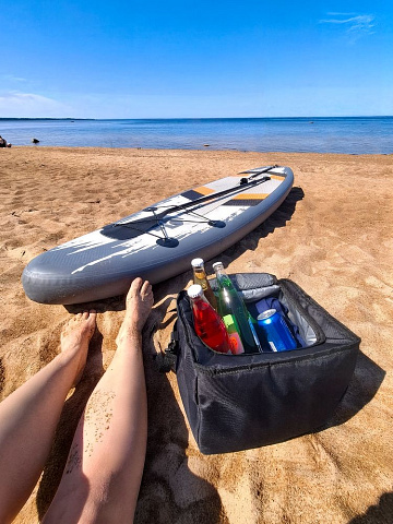 Органайзер в багажник с сумкой-холодильником Arranger, черный с серым - рис 13.