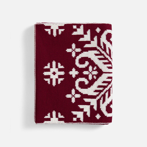 Шарф Wintertude M, красный с белым - рис 4.