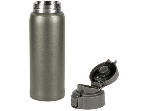 Термокружка Relaxika 701 (0,48 литра), хаки (без лого) - рис 5.