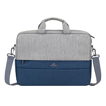 RIVACASE 7532 grey/dark blue сумка для ноутбука 15.6''