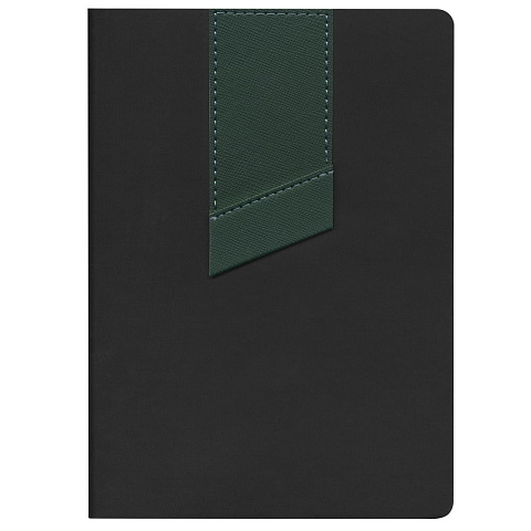 Ежедневник Bookmark, недатированный, черный с зеленым - рис 3.