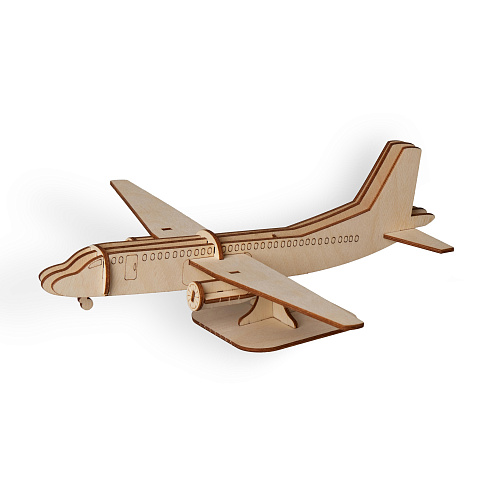 Деревянный 3d пазл Самолет - рис 5.