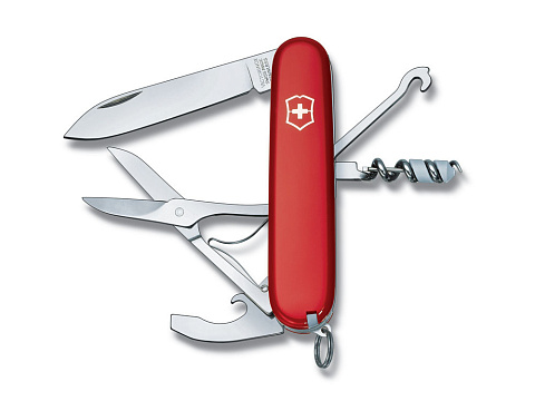 Нож перочинный VICTORINOX Compact, 91 мм, 15 функций, красный - рис 2.