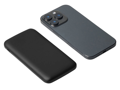 Набор из внешнего акуумулятора и универсального кабеля с подсветкой лого Reserve LED, 10000mAh, черный - рис 13.